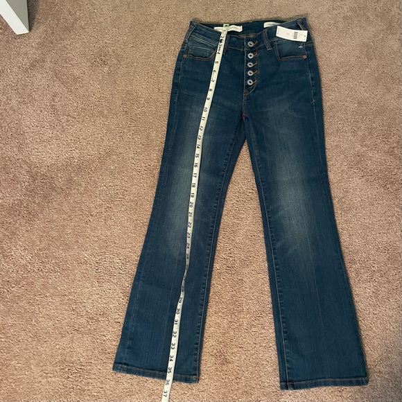 NWT Anthropologie Pilcro and the Letterpress High Rise Flare Crop Jeans Size 25 - Picture 16 of 16